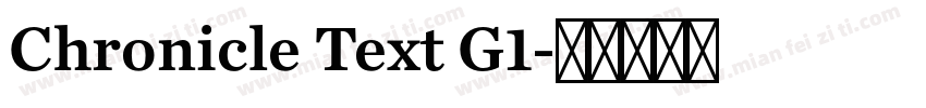 Chronicle Text G1字体转换